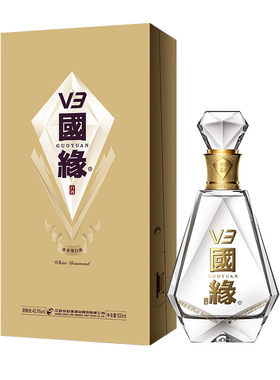今世缘国缘V3高档正品白酒500ml