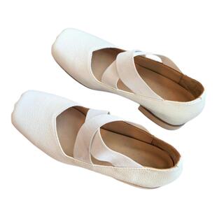 2026春上新白色芭蕾舞鞋猪鼻子芭蕾玛丽珍内增高小个子女鞋单鞋