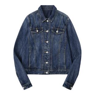 Cycle Document 循环档案 复古小翻领修身牛仔外套女短款显瘦夹克
