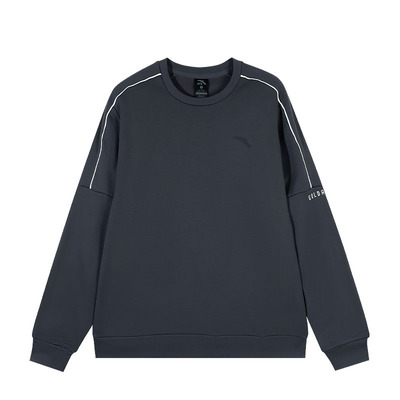 安踏灰色卫衣男士加绒舒适秋冬