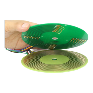 盘式滑环PCB导电滑环内孔12-50mm分离式超薄集电环, 1~12环可选