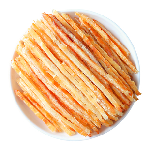 烤鳕鱼条即食明太鱼丝鱼干炭烤网红熟食儿童孕妇解馋海鲜零食特产