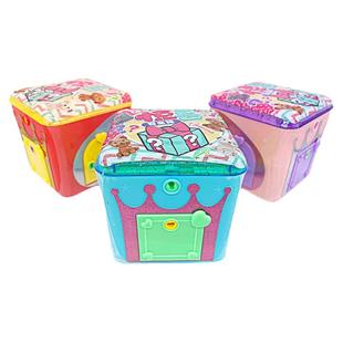 惊喜开锁多门百宝箱盲盒礼物公主女孩首饰公仔贴纸儿童过家家玩具