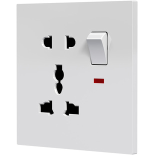 国际通用老式电源面板香港澳门电掣多功能电制家用一开5孔13A插蘇