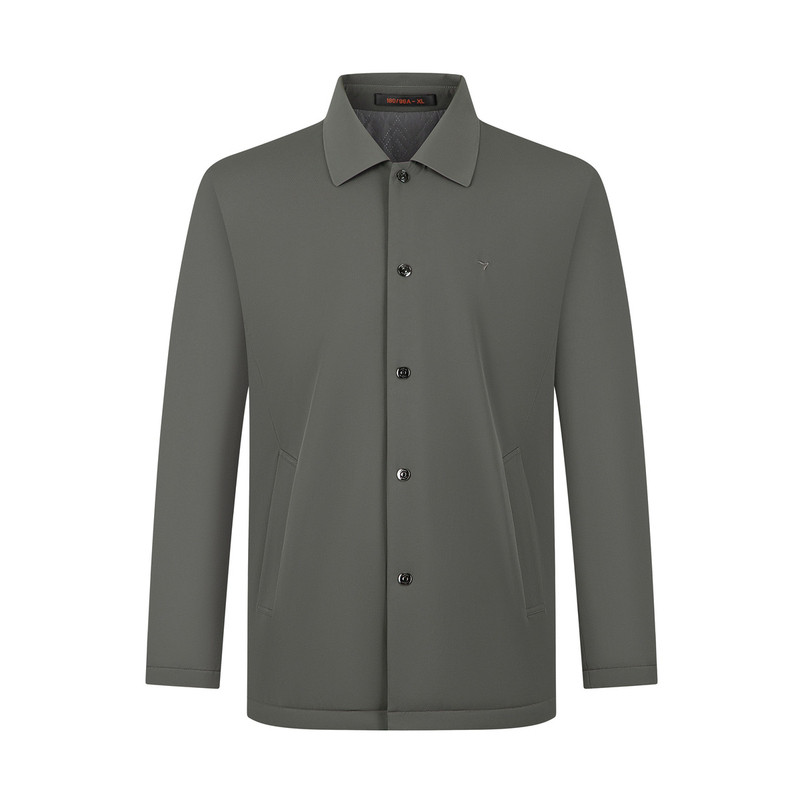 柒牌时尚翻领加厚棉服男