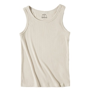 马登美式白色薄透气工字背心健身打底通勤内搭吊带外穿无袖上衣女