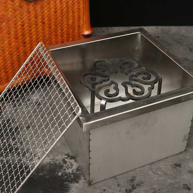 手工创意日式筇竹炭炉火钵自在勾不锈钢网围炉煮茶炭炉,餐饮具,煮茶炭,淘宝优惠券,粉丝福利购,淘宝优惠卷