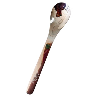 不锈钢西餐甜品勺甜品叉子套装卡通猫咪图案餐具两件套儿童吃饭勺