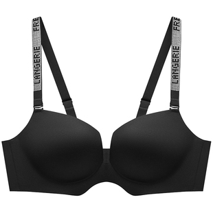 【李一桐同款】兰卓丽蝴蝶杯带钻肩带内衣女小胸聚拢可外穿无钢圈