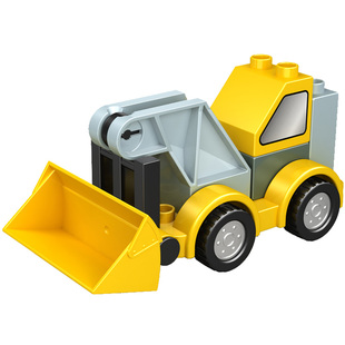 兼容LE高大颗粒得宝系列积木欢乐客迷你小车消防类型儿童益智玩具