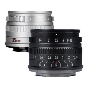 七工匠35mm f1.4大光圈定焦镜头适用于富士m43佳能rf尼康索尼微单