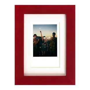 拍立得明星签名照收藏级实木6寸相框8寸画框无反光玻璃装裱摆台