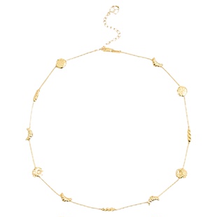 XTASTE Alfir面包家族项链牛角包碱水结法棍925银镀金高级锁骨链