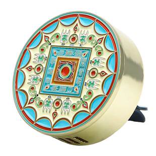 陕历博文创汉代铭文镜车载香薰香氛摆件空调出风口博物馆纪念礼物