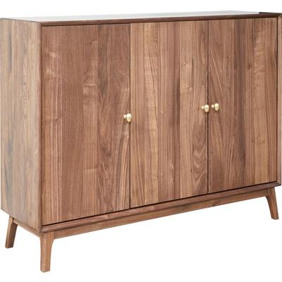 北美黑胡桃木鞋柜北欧实木玄关柜