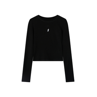 FTT FlyTheTruth  修身内搭打底衫长袖t恤女春简约高智感圆领上衣