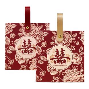 喜糖盒结婚专用2026新款喜糖盒子婚礼装糖果礼盒空盒订婚喜糖袋子