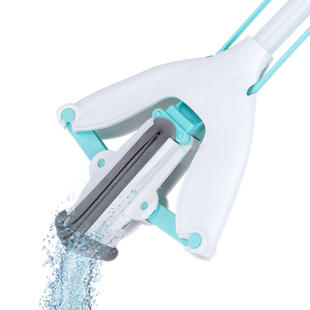 妙洁畅干对折式海棉拖把厨房卫生间家用免手洗胶棉拖把1把