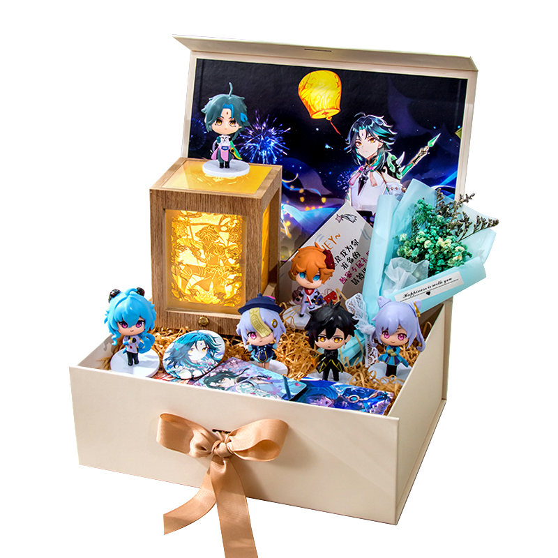 原神纸雕灯游戏周边魈钟离万叶雷神温迪散兵神里绫华创意生日礼物