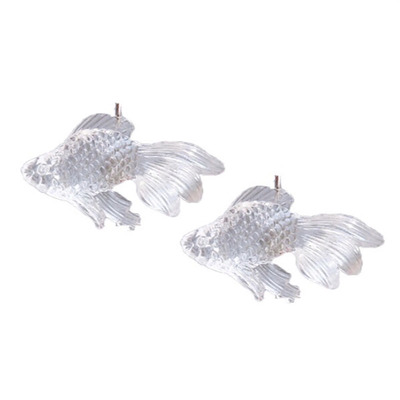 海洋耳环亚克力小众设计银耳钩