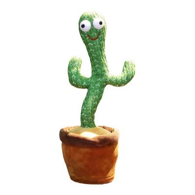 跳舞仙人掌毛绒跳舞录音唱歌