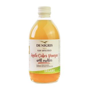 意大利进口原浆苹果醋纯天然苹果醋无糖生酮饮食健身果蔬汁500ml