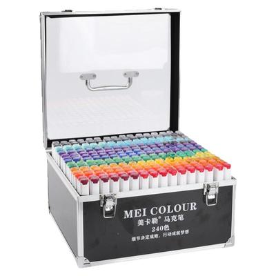 美卡勒软头马克笔动漫美术生专用学生双头油性可加墨120色套装