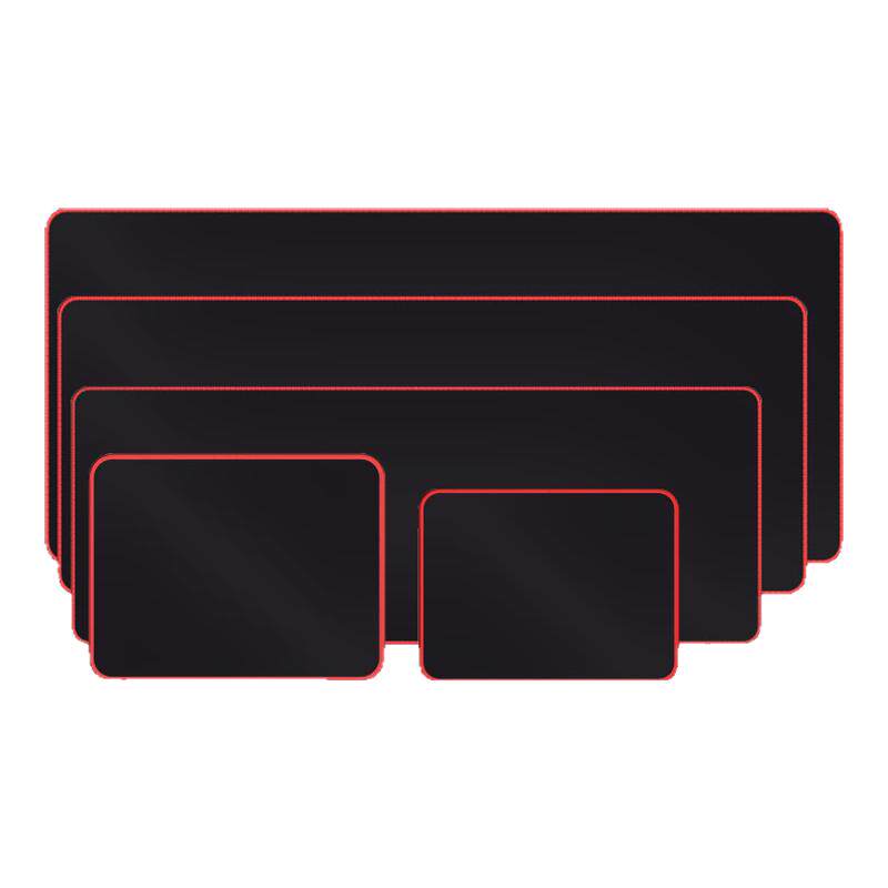 鼠标垫快捷输入款电脑办公电竞游戏加厚锁边护腕大小号黑色软桌垫