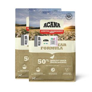 ACANA爱肯拿狗粮幼犬成犬粮 鸭肉梨狗粮2kg*2 无谷低敏全价进口