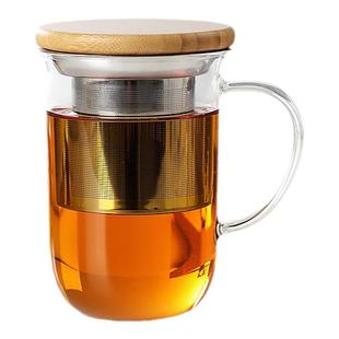 丹麦VIVA玻璃茶杯茶水分离杯子办公室水杯带茶漏泡茶杯单人茶叶杯