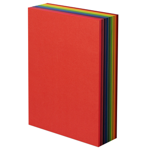 a4彩纸彩色打印纸粉色红色蓝色80克加厚120克150g混色装白色复印纸浅绿黄色柠檬儿童幼儿园双面手工喷墨激光