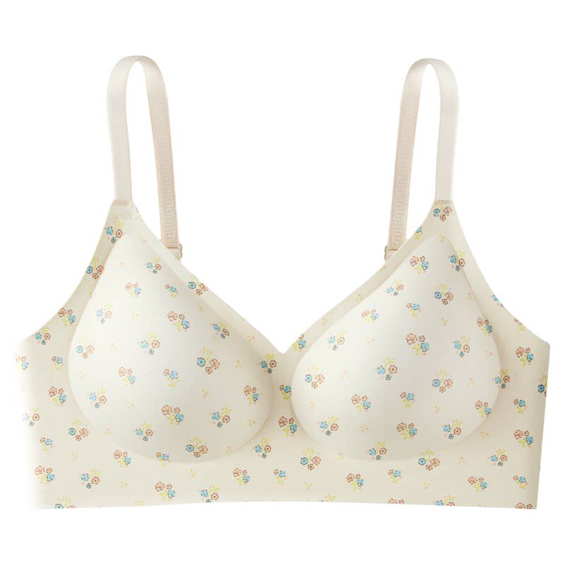 【买一送一】法式田园风碎花内衣无钢圈聚拢小胸舒适无痕少女文胸