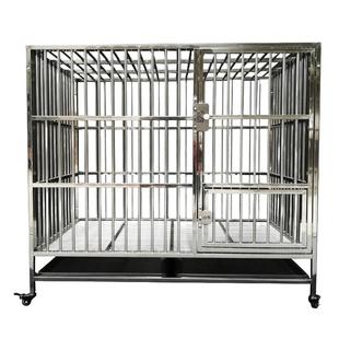 不锈钢狗笼中大型犬加粗加厚室内狗窝猛犬小型犬专用宠物狗狗笼子