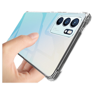 UFTopporeno6手机壳Reno6Pro+防摔opopreno保护套OPPO全包opporeon65g透明Reon外壳十新款opρo男5g女opp0pp0
