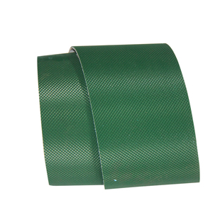 PVC传送带绿色耐磨钻石纹流水线输送带 小型防滑爬坡环形工业皮带