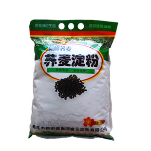 陕北靖边荞麦淀粉陕西特产新田源杂粮荞麦粉2kg制作做凉粉原料