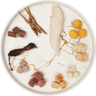 三文鱼鹌鹑蛋黄鸭肉鸡胸满籽多春鱼冻干猫咪零食大礼包生骨肉试吃