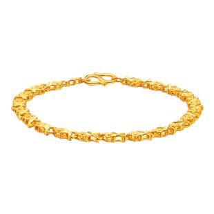 亚一黄金足金999美妆链手链鱼形年年有余闪耀气质显白婚嫁礼物