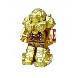 镀金版反浩克盲袋钢铁侠人仔装甲5-10岁拼装积木男孩益智玩具机甲