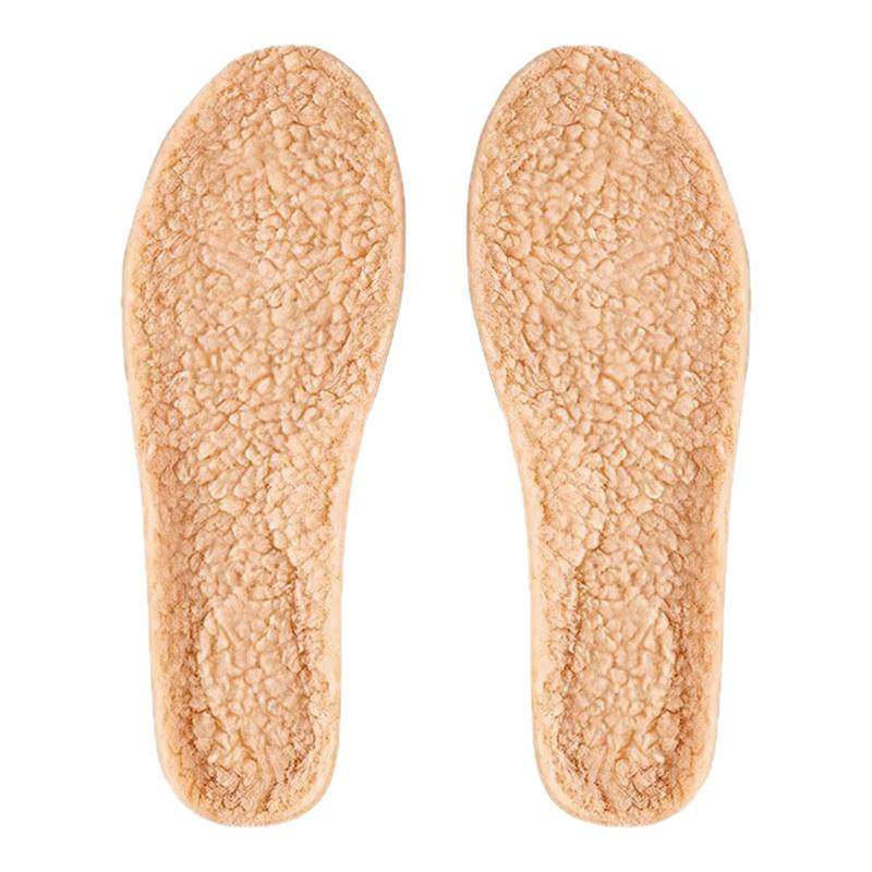 羊羔绒保暖鞋垫男女吸汗防臭加绒加厚防寒毛绒软底舒适羊毛棉冬季