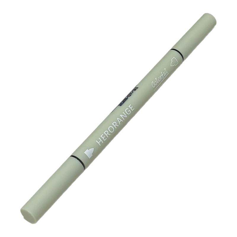 清冷碎钻蓝！双头珠光眼线笔细闪持久防水彩色蓝黄粉银爆闪亮晶晶