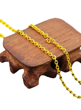 男士镀黄金项链粗口字链长主播