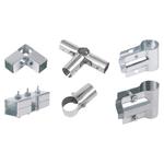 4分6分一寸镀锌管圆管不锈钢管连接件紧固件大棚配件两通三通接头