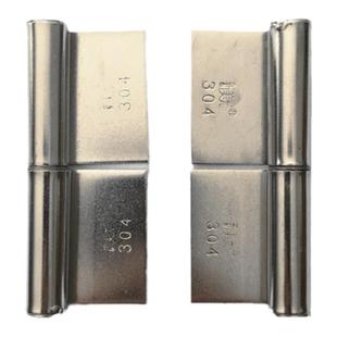 新美光304不锈钢3/4/5寸炮仗合页铁防火门脱卸门平面铰链无孔201