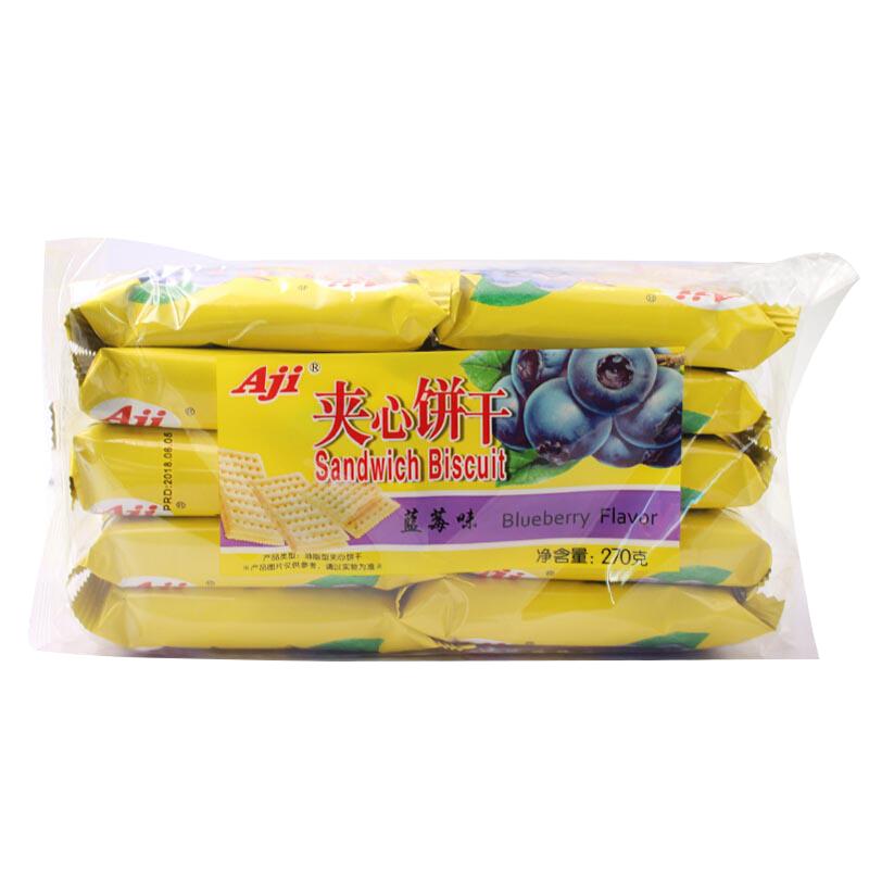 Aji柠檬味夹心苏打饼干梳打饼干