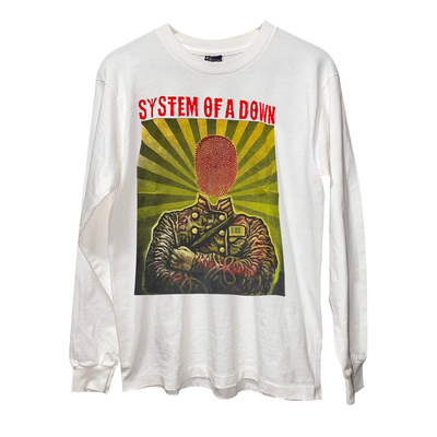 System of a Down另类摇滚乐队抽象潮牌印花长袖T恤美式情侣上衣