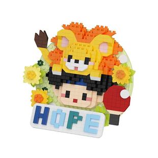 潮乐创吧唧托积木益智拼搭玩具哪吒敖丙周边哪咤公仔男孩生日礼物