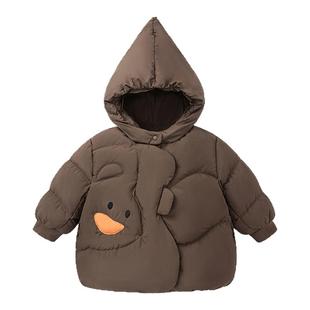 [真心绒]迷你巴拉巴拉男女童羽绒服宝宝三防连帽外套冬新品