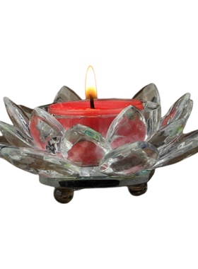 水晶莲花酥油蜡座酥油供灯座