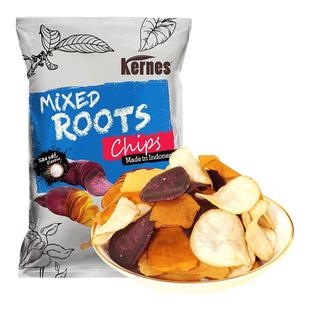克恩兹原切薯片进口混合木薯片红薯紫薯地瓜片kerns脆片休闲零食